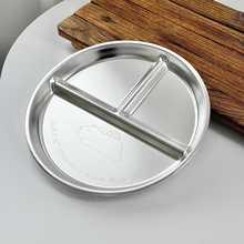 分餐盘餐具盘子宝宝儿童餐盘304不锈钢幼儿园卡通分餐盘批发