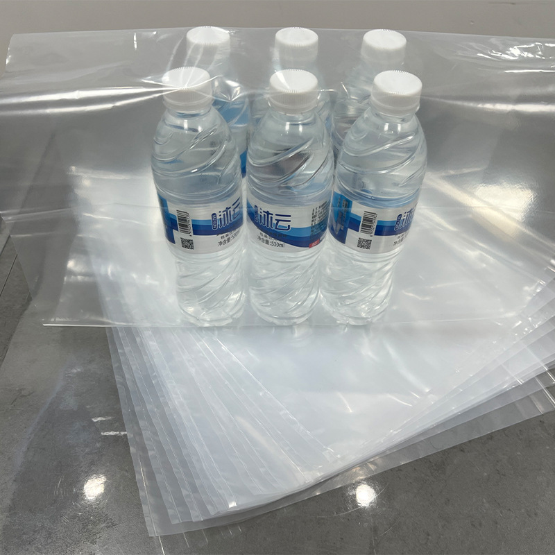 Guangzhou suministro de la fábrica PE plegable película de encogimiento blanco lechoso presión PE bolsa transparente PE supermercado alimentos película de encogimiento