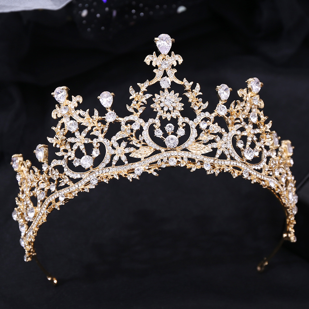 Fashion Geometric Alloy Inlay Rhinestones Crown 1 Piece display picture 13