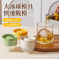 アイスホッケー金型ウイスキー氷格円形球形家庭用冷蔵庫自作氷製氷金型食品接触PP