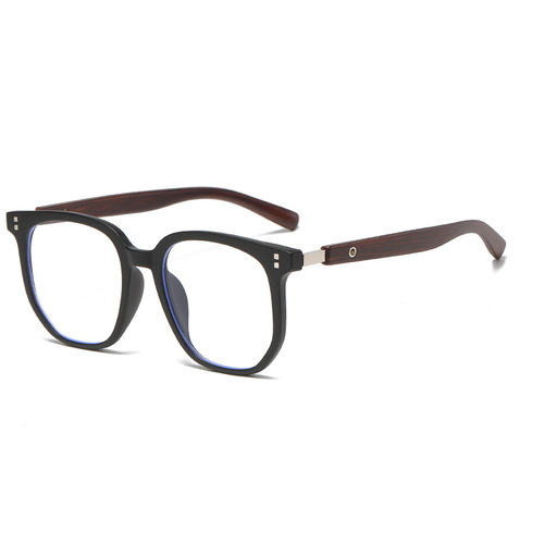 14524 Large Frame Square Myopia TR90 Anti-Blue Light Glasses  New Fashion Internet Celebrity Plain Glasses