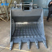 河道清理漂浮物漏斗水沟土方岩石斗水沟斗高耐磨加厚锰钢挖斗