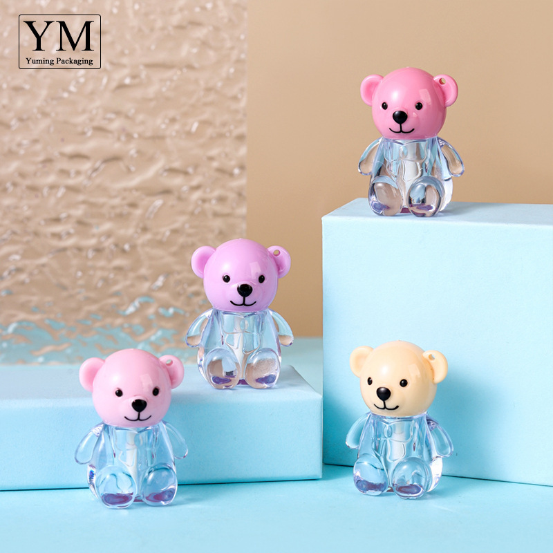 Cartoon Lip Gloss Plastic Bottle Thickeneded Morandi Color Sub-Bottle DIY Lip Glaze Bottle Bear Cute Nail Polish Empty Bottle Cartoon Lip Gloss Plastic Bottle Thickeneded Morandi Color Sub-Bottle DIY Lip Glaze Bottle Bear Cute Nail Polish Empty Bottle