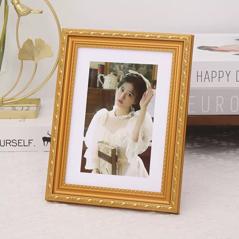 European-Style Solid Wood Photo Frame Gold Photo Frame 5-Inch 6-Inch 7-Inch 8inch 12inch Tabletop Photo Frame Wall Hanging European-Style Solid Wood Photo Frame Gold Photo Frame 5-Inch 6-Inch 7-Inch 8inch 12inch Tabletop Photo Frame Wall Hanging