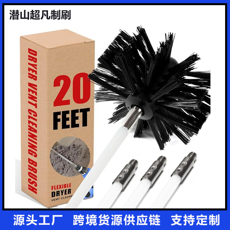 Amazon's Best-Selling Extended Chimney Brush, Pipe Brush, Dryer Vent Cleaning Brush Set