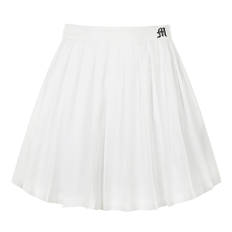 Dameskleding streetstyle letter geborduurde geplooide rok 2021 lente, zomer, herfst en winter nieuwe dameskledingtrend_voghion.com
