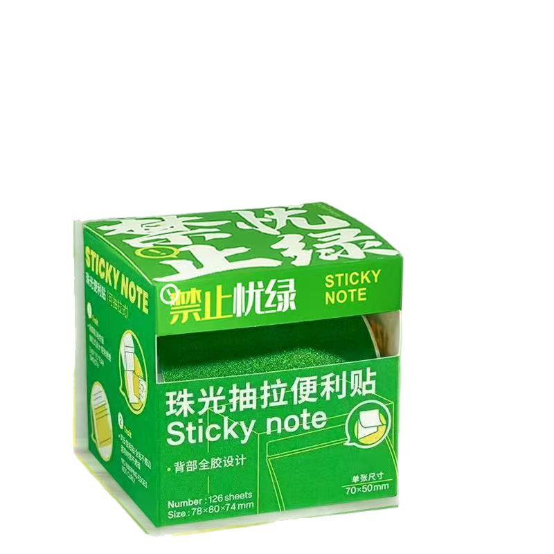Notas adhesivas transparentes nacaradas, notas adhesivas brillantes para estudiantes, notas adhesivas en color de alto valor, notas adhesivas transparentes extraídas
