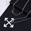 Arrow, fashionable pendant suitable for men and women, necklace stainless steel hip-hop style, accessory, punk style