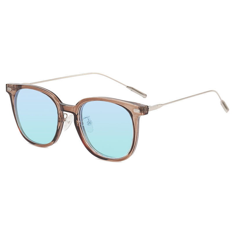 Elegante sensación de alto nivel daltonismo color débil gafas de edad especiales pueden tener gafas de marco de grado gafas de moda versátiles gafas de flores