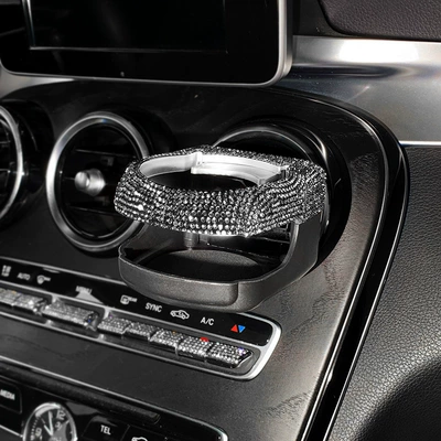 Outlet Diamond Water Cup Holder: Car cup holder/beverage holder - black-diamond
