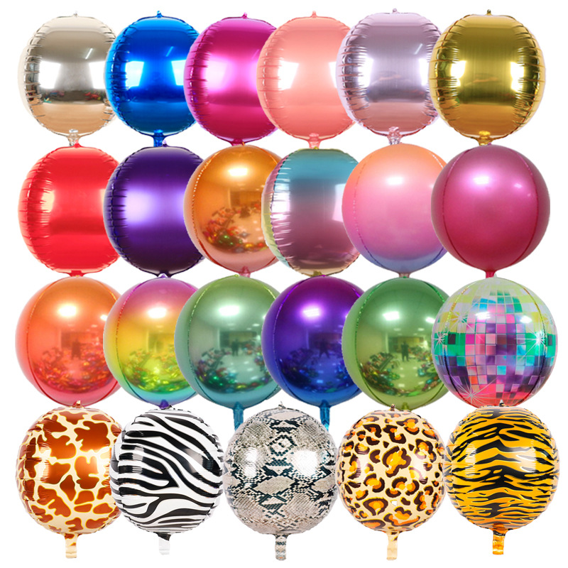 Zebra Solid Color Leopard Aluminum Film Party Balloons 1 Piece display picture 1