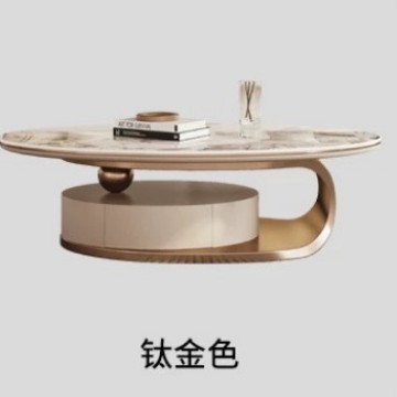 岩板茶几椭圆形大小组合带抽创意电视柜客厅意式轻奢现代简约家用|undefined
