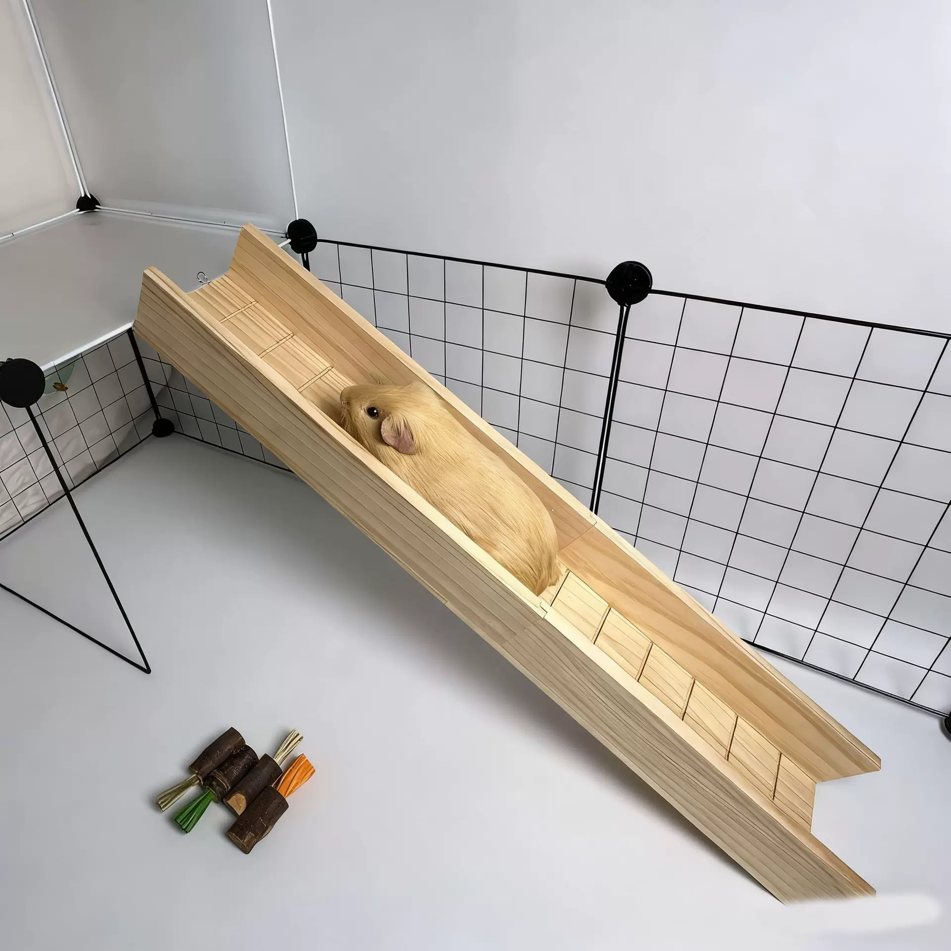 批发仓鼠平台二层攀爬滑梯仓鼠爬梯造景用品仓鼠滑梯玩具