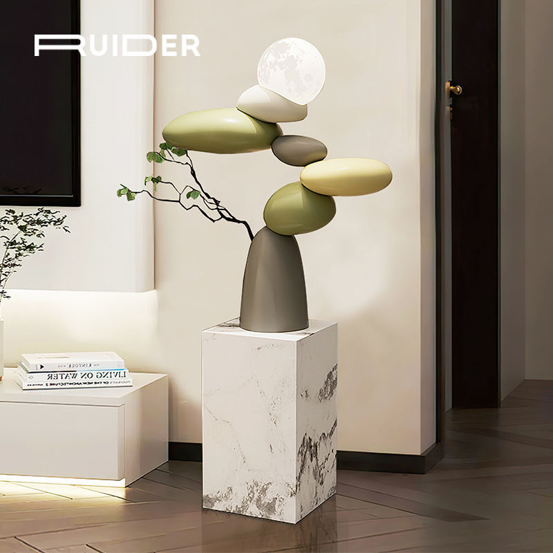 High-End and Elegant Living Room Ornaments, Tv Cabinet Next to the Sofa, Floor-Standing Decoration, Housewarming Gift