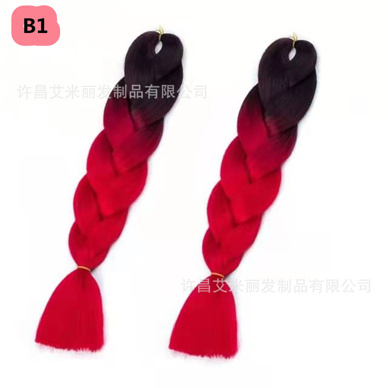 Trenzas africanas con cabello rosa渐 – materiales de alta temperatura, estilo boxeador