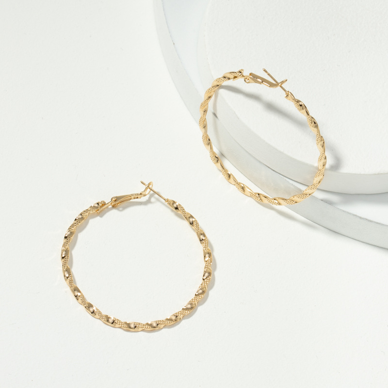 Simple Circle Earrings Wholesale display picture 1