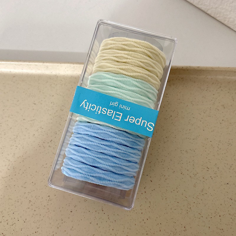 Gomas para el pelo de alta elasticidad, colores, en caja – Mayorista de Yiwu