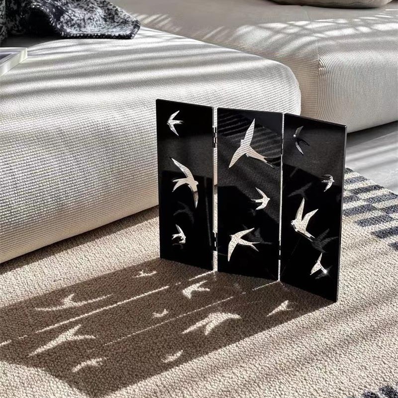 Wholesale ins-style acrylic desktop screens, original design animal swallow photography props, exhibition hall decorative ornaments