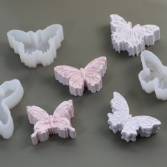 立体蝶香薫ろうそく金型DIY手作り家庭装飾品拡香石膏蝶装飾シリコン金型