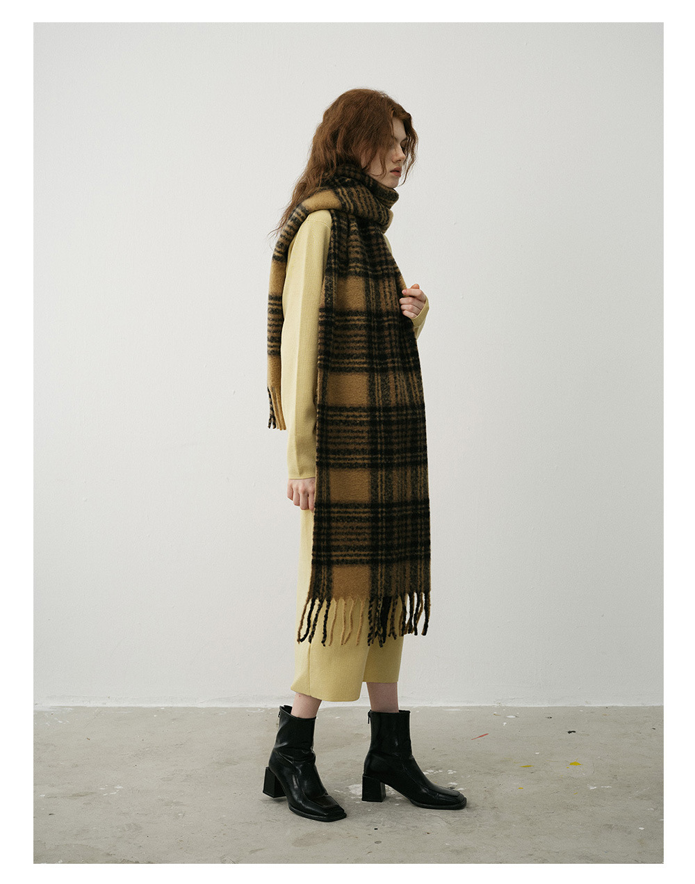 Designer Retro scarf Classic camel Meradeg cashmere scarf women's winter soft oversized shawl_voghion.com