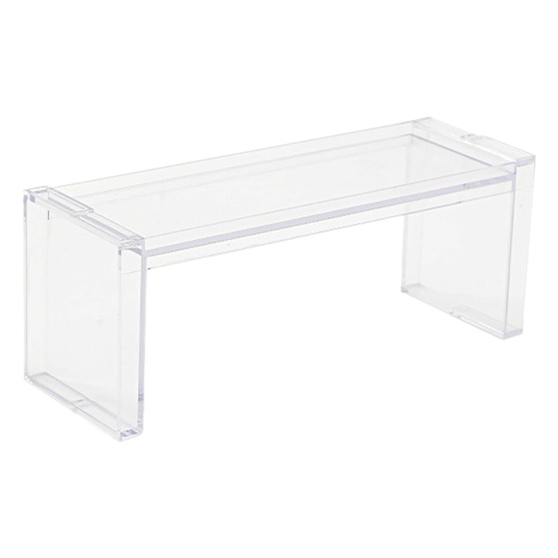 Estante de almacenamiento transparente multicapa esmalte de uñas rack de almacenamiento cosméticos de escritorio hecho a mano Estante de exhibición apilable organizador rack