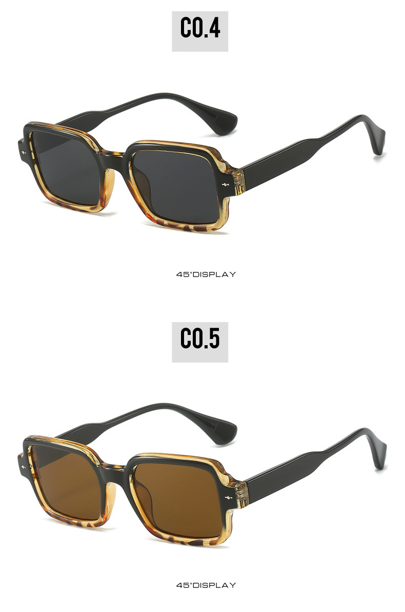 IG Style Retro Geometric Ac Square Full Frame Women's Sunglasses display picture 17