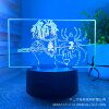 3D night light cross -border supply full -time hunter Siso USB touch colorful touch remote control anime department