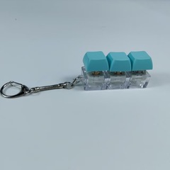 跨境发光按键盘解压神器捏捏乐新奇指尖方块减压发泄钥匙扣小挂件