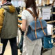 in stock Lu Yuxiao with Songmont Mountain Pine Full Series Briefcase Canvas Denim Backpack Bag
