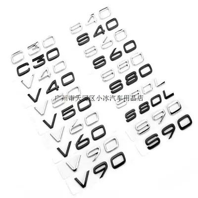 Car logo – T6, T8, AWD lettering
