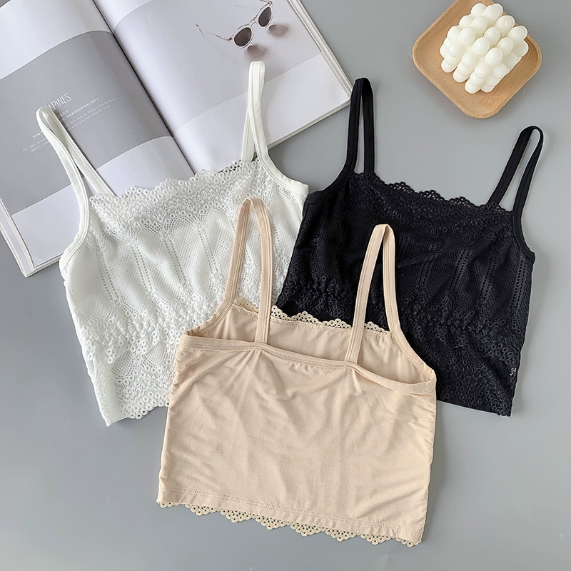 Футболка, кружевной топ-тюль, шелковый защитный underwear, удобный бюстгальтер-топ, нижнее белье