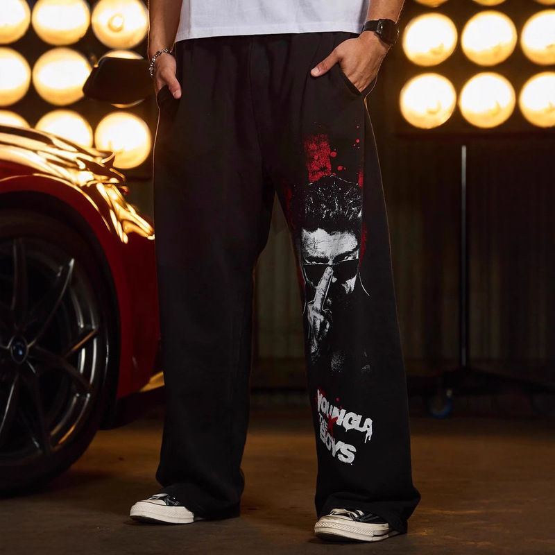 Youngla American the Boys Men's Sports Pants Joggers Sports Fitness Running Training Casual Pants