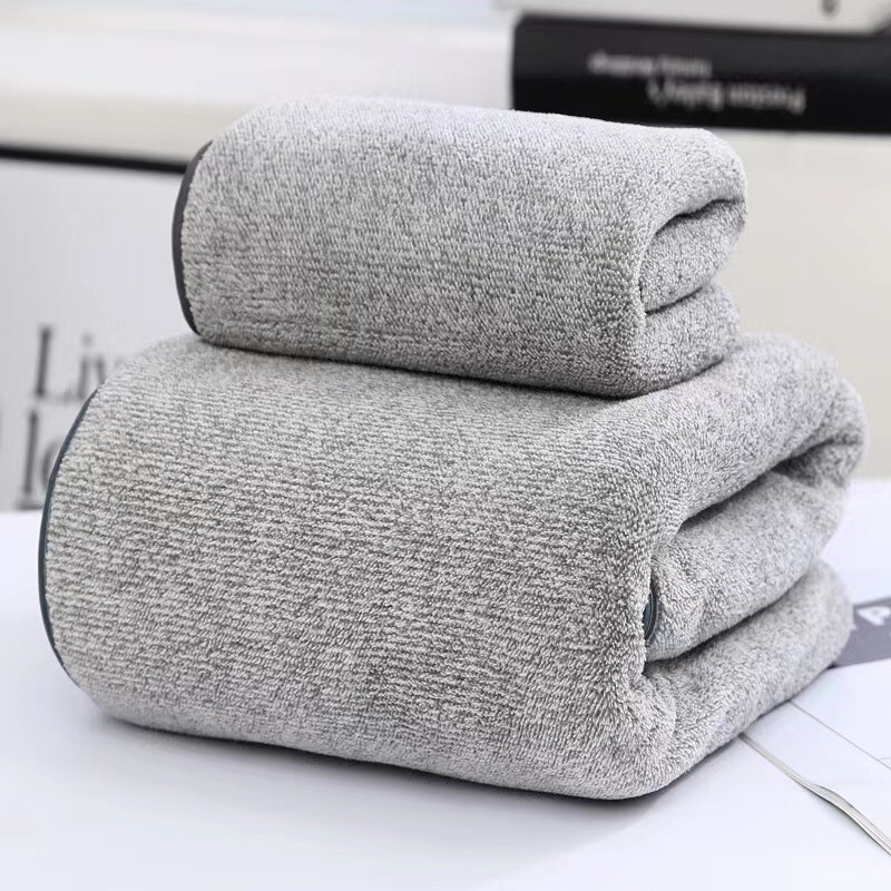 Gipsophila Fiber Coral Fleece Towel Bath Towel suit Thickened High Density Face Towel Mother and Mother Set Towel Gift Towel lo