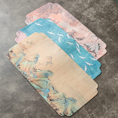 Waterproof cushion for dry tea set, tablecloth for tea table, accessories for tea tray, tea set, tea towels, Zen-style small size