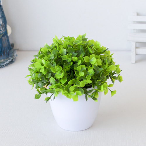 Simulated plant bonsai, desktop artificial flowers, plant ornaments, flower balls, grass ball potted plants, home decoration ornaments