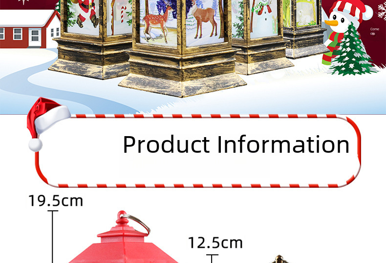 Christmas wind lamp Candlestick lamp night light for the elderly snowman decoration night light desktop ornaments Christmas decorations_voghion.com