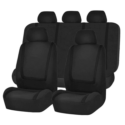Five-Seater Polyester Fiber Patchwork Car: Universal seat cover