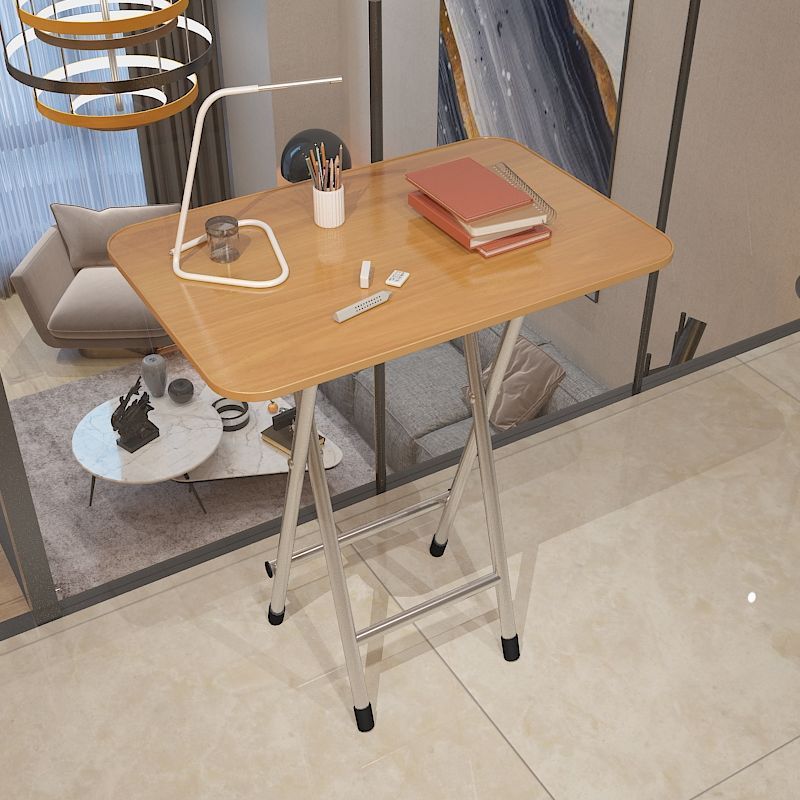 Mesa plegable simple portátil rectangular contra la pared pequeña mesa dormitorio de alquiler mesa de comedor pequeña mesa cuadrada al aire libre
