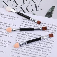 Multifuncional eye shadow stick eye shadow cepillo de doble cabeza mini cepillo de látex de algodón desechable herramienta de maquillaje de belleza