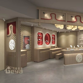 饰品展示架制作 饰品玻璃柜制作 珠宝首饰展示柜全店高端设计制作