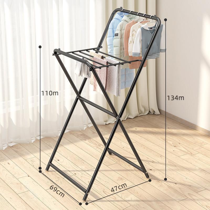 질감이 있는 블랙 - 키가 큰 럭셔리 모델 1.3m - 긴 옷을 걸 수 있음