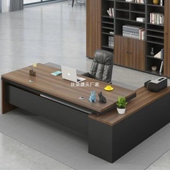 デスクのシンプルな現代のボステーブルの大班台のマネージャーの総裁のテーブルの主管のテーブルと椅子の組み合わせの事務の家具