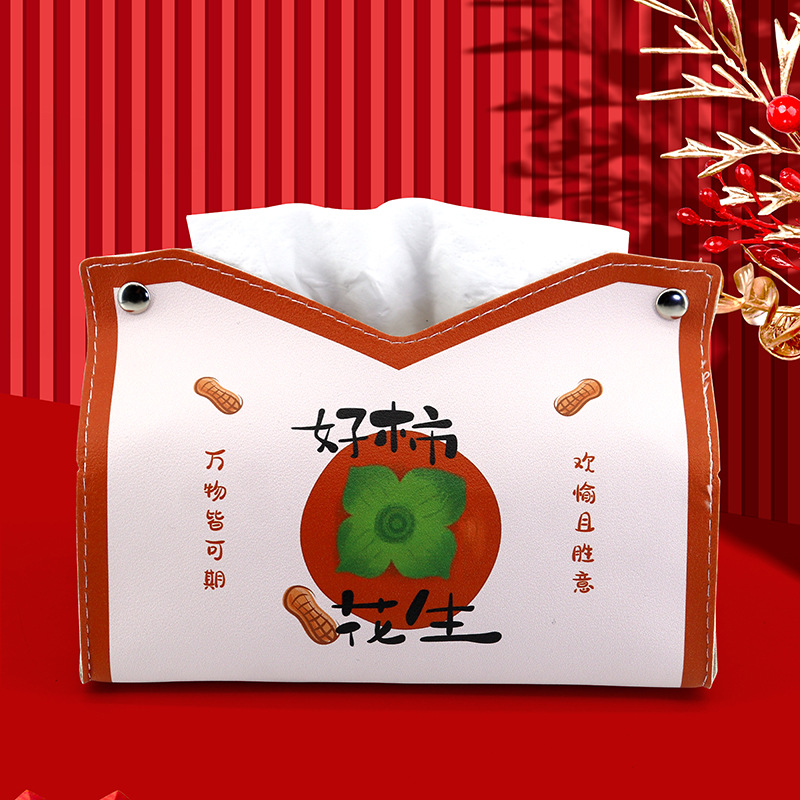 Caja de tejidos de cuero sala de estar hogar caja de tejido de coche bolsa de tejido de cuero caja de tejido de coche