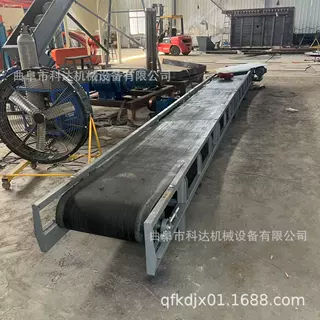 600宽9米长建材废料皮带输送机 斜坡砂石皮带输送机 搅拌站输送机