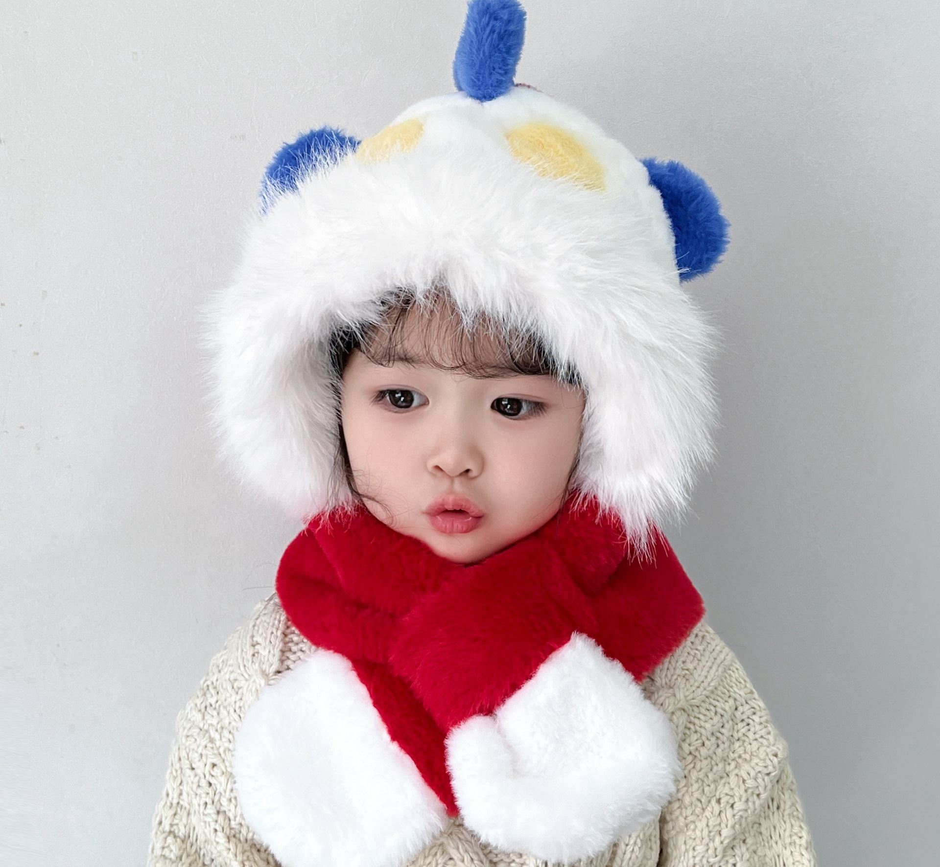 컬러 블록 슈퍼맨 레드