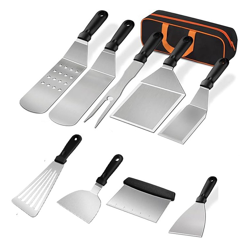 Transfronterizo Amazon spot set de herramientas de barbacoa al aire libre de acero inoxidable placa de parrilla set de herramientas de barbacoa