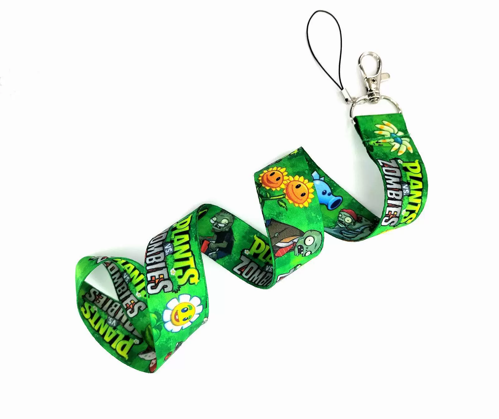 Plants vs. Zombies, cartoon long mobile phone, camera, strap