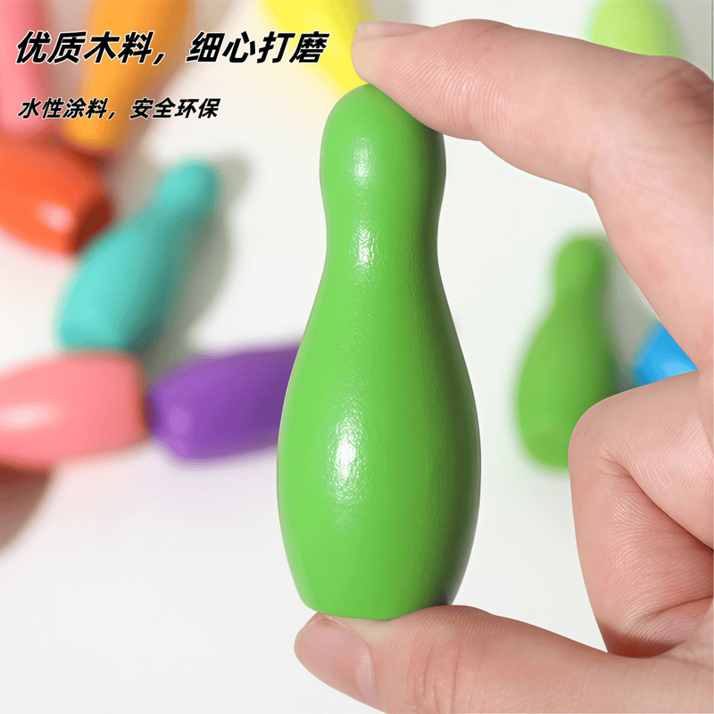 木制保龄球玩具儿童套装室内球类运动宝宝户外互动益智玩具批发|undefined