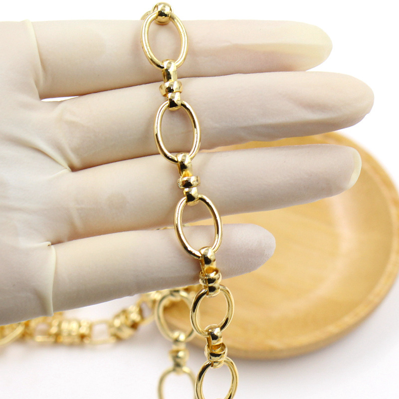 KC 골드 B 수제 링 체인 1 미터