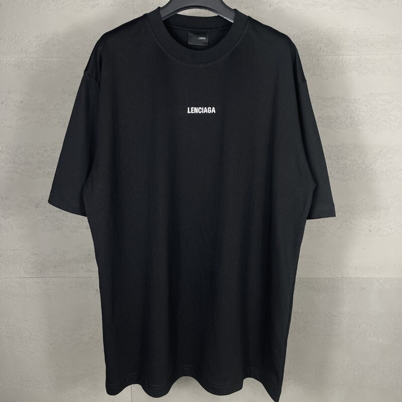 Paris B High Version 2024 Summer Classic Front and Rear LOGO Letter Embroidered Casual Loose Short-sleeved T-shirt